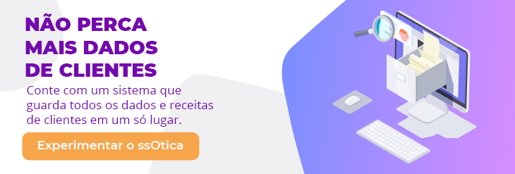 Realize o cadastro de clientes e receitas na sua ótica