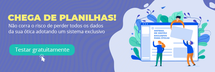 Não corra o risco de perder todos os dados da sua ótica